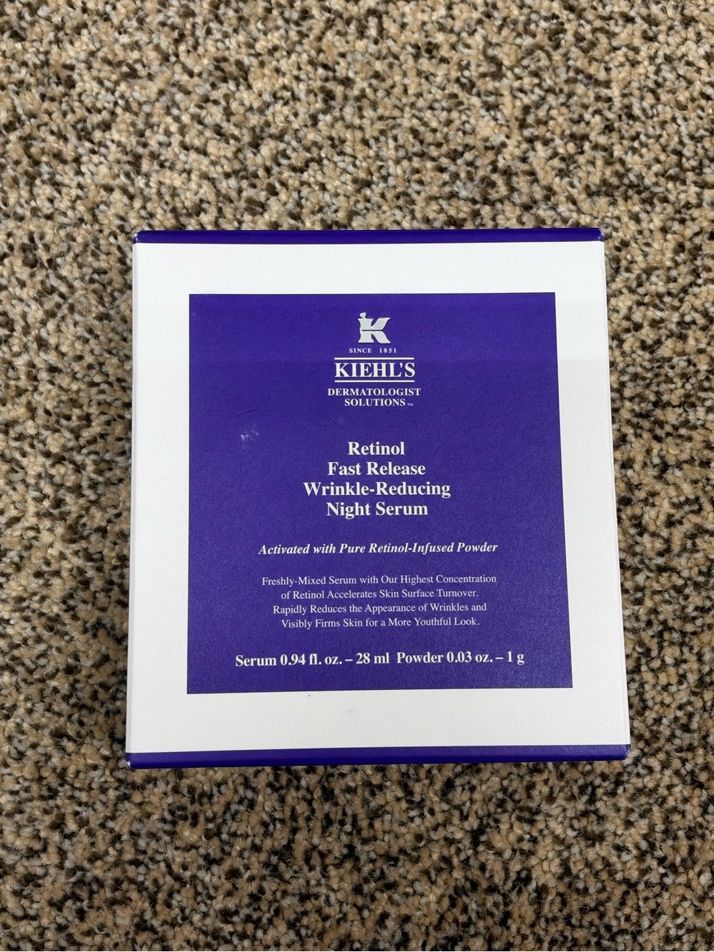 Kiehl’s Retinol Fast Release Wrinkle Reducing Night Serum